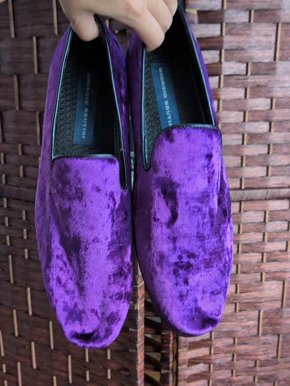 Giorgio Brutini Velvet Slip-On Loafers